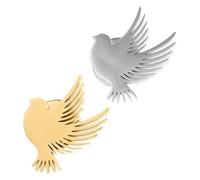 POPETPOP Spilla a forma di colomba, 2 pezzi: spilla commemorativa per matrimonio a forma di colomba, commemorativa per il della memoria, gioiello con corsage a di animale, distintivo a di animale