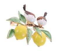 POPETPOP Spilla al Limone in Lega Spilla di Sicurezza Ornamentale Chic per Abiti e Zaini Accessorio Estivo Simbolo di Ottimismo e Vitalità