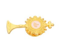 POPETPOP Spilla da Bavero a Forma di Calice e Croce per Comunione, Spilla Religiosa Smaltata Color Oro, Accessorio Elegante per Cerimonie Cattoliche e Bomboniere Ricordo Comunione