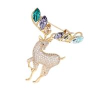 POPETPOP Spilla Decorativa Natalizia Elegante Spilla Animale Donna Leggera e Sicura Accessorio Versatile per Sciarpe Cappotti e Cardigan per Festa e Matrimonio