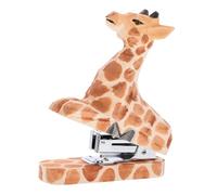 POPETPOP Spillatrice Riutilizzabile in Legno Forma di Animale Cucitrice Decorativa per Ufficio e Scrivania Strumento di Pinzatura Cartacea Miniatura Creativa Regalo per Studenti e Nuovi