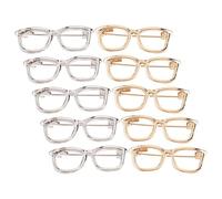 POPETPOP Spille da Bavero a Forma di Occhiali da Sole, Set da 10 Pezzi in Lega Oro e Argento, Spilla Decorativa per Maglioni e Hijab, Accessori Donna per Abbigliamento e Viaggi