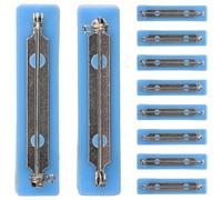 POPETPOP Spille di Sicurezza Autoadesive per Badge 10 Pezzi Dorsi per Spille in Plastica Schiuma e Metallo Accessori per Creazioni Fai da Te e Distintivi da Lavoro Facili da Usare e