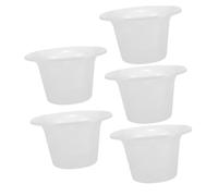 POPETPOP Sputacchiera Monouso 5 Pezzi 1200ml in Plastica Robusta, Vaso Da Notte Portatile Per Anziani, Ragazzo Ragazza e Donne Incinte, Ausilio Sanitario Domestico e Da Viaggio