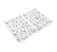 POPETPOP Stabilizzatore Idrosolubile per Ricamo 1 Foglio in Carta Solubile Supporto Stabile e Pratico per Cucito su T-Shirt e Capi Design Applique Decorativi