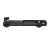 POPETPOP Staffa Microfono e Supporto Flash in Lega di Alluminio Nero Bracket Regolabile per Video Conference e Video Call, Design Creativo per Back To School Party