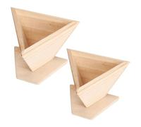 POPETPOP Stampi per Riso a Forma di Triangolo in Legno 2 Pezzi, Semplici e Comodi, Risparmio, per Preparare Sushi e Zongzi a Casa