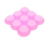 POPETPOP Stampo Cilindrico in Silicone 9 Stampi Rotondi per Cupcake e Sapone Freddo, Teglia per Dolci e Cioccolato, Adatto per Uso Domestico e Produzione Artigianale