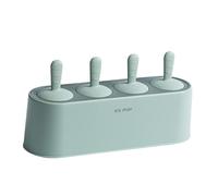 POPETPOP Stampo Ghiaccioli Riutilizzabile in Sicura Multi Grid per Ghiaccioli e Gelatini Fatti Resistente al Freddo Facile da e Sformare Contenitore Gelato per Uso Verde