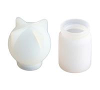 POPETPOP Stampo in Silicone 2 Pezzi per Ciondolo Bottiglia alla Deriva, Facile da Sformare, Materiale Silicone Bianco, per Forniture Fai da Te Decorazione Casa