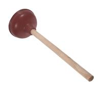 POPETPOP Stantuffo WC in Gomma con Manico in Legno Pesante e Robusto per Bagno Ventosa Alta Pressione per Scarichi Intasati Strumento Professionale Stura WC Rialzo Vasca