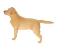 POPETPOP Statua Cane Labrador Realistica in Plastica Riutilizzabile Decorazione e Adorabile per Casa Scrivania e Patio Simulato come e Regalo