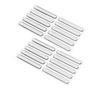 POPETPOP Striscia Paracolpi Trasparente in Silicone per Sportelli di Armadietti e Cassetti 20 Pezzi 63X10X25 MM Cuscinetti Antiscivolo per Tavoli in Vetro Protezione Anticollisione per