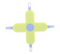 POPETPOP Strumento 4 in 1 Per Rimozione Cerume e Pulizia Unghie Ragazzo Ragazza, Utensile Per La Cura Delicata Di Naso e Orecchie, Colore Giallo, Design Sicuro a Forma Di Croce Per Ragazzo Ragazza