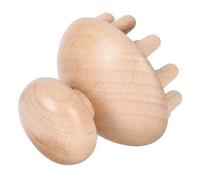 POPETPOP Strumento Manuale per Massaggio del Capelluto e Testa Manico in Legno, Adatto a Colleghi e Parentela per Relax e Benessere