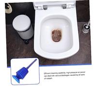POPETPOP Sturalavandino Ad Alta Pressione con Pompa Manuale Stantuffo per Scarichi Intasati Bagno Doccia e Strumento per Disgorgare WC e Scarico Lavabo Blu