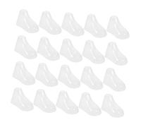 POPETPOP Supporti Trasparenti per Scarpe Bambini in Plastica Rigida, Modellatori di Piedini per Stivaletti e Calzini, Espositore di Forma per Scarpe Primi Passi, Set da 40 Pezzi per Casa