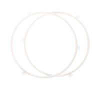 POPETPOP Supporto Anello Giradischi Microonde 2 Pezzi Materiale Resistente Alte Temperature 18,9 Cm Compatibile Piatti Vetro Forno Accessori Ricambio Elettrodomestici Colore Colore Casuale