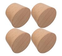 POPETPOP Supporto da Parete per Sci e Snowboard in Legno Massello, Gancio Portasci Verticale Salvaspazio da 4 Pezzi, Espositore Minimalista per Organizzazione Interna di Tavole da Neve