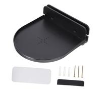 POPETPOP Supporto da Tavolo e Parete per Altoparlanti Wifi Compatibile con Echo e Assistente Vocale Staffa Pratica in Plastica Nera Design Compatto per Soggiorno e Camera