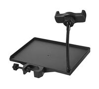 POPETPOP Supporto Microfono Con Vassoio Plastica e Porta Cellulare Clip Per Asta Microfono Vassoio Multiuso Per Streaming e Gaming Organizzatore Accessori Live Broadcast Dimensioni