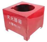POPETPOP Supporto per Estintore in Ferro da 2-4kg Base Stabile e Affidabile, Design Rosso Raffinato per Casa e Ufficio