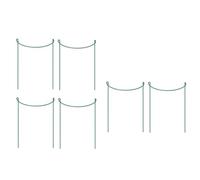 POPETPOP Supporto per Piante in Ferro Verde 6 Pezzi, Design Semicircolare, Riutilizzabile per Piante Rampicanti e Orto, per Creare Tuo Spazio Verde