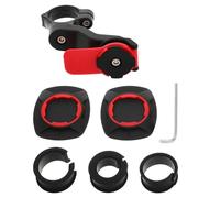 POPETPOP Supporto per Telefono da Moto con Filtro Anti-Vibrazioni ad Alta Frequenza Ammortizzatore a Doppia Molla Rosso Stabilizzatore Sterzo per Bici con Assorbimento Urti Avanzato