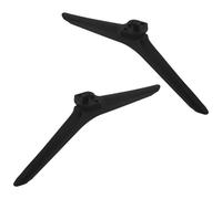 POPETPOP Supporto per Tv da Tavolo 50-55 Pollici in Abs con Base Antiscivolo e Gambe Regolabili, Kit Sostituzione Base Tv Stabile con Viti per Schermi Piatti