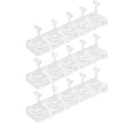 POPETPOP Supporto per Unghie in Acrilico 3 Pezzi Singola per Pratica Manicure e Esposizione Unghie Finte Portatile e Organizzazione Efficiente per Principianti e Professionisti