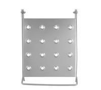 POPETPOP Supporto Pieghevole in Ferro per Piattaforma a Scala Estensibile Vassoio Antiscivolo e Porta Utensili, Accessorio Multiuso per Scale Domestiche e Lavori di Riparazione Interni