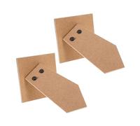 POPETPOP Supporto Posteriore per Cornice 14,5 CM 2 Pezzi Cavalletto in Cartone Design Regolabile per Montaggio Verticale e Mostra Quadri da Tavolo