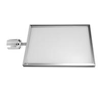 POPETPOP Supporto Segnaletica per Colonnina con Cintura Estensibile Porta Cartello in Inossidabile e Plastica per di e Controllo Code in Aeroporti e Pubblici