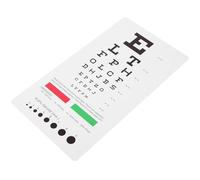 POPETPOP Tabella Oculistica Strumento Multifunzionale Portatile Bifacciale in Pvc per Test della da per Esami Oculistici in Negozi di