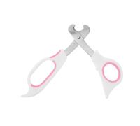 POPETPOP Tagliapillole Ergonomico Bianco con Forbici per Compresse Piccole Precisione nel Taglio Strumento Robusto e Facile da Pulire per Uso Quotidiano Medicina