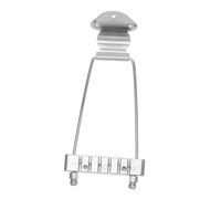 POPETPOP Tailpiece per Chitarra Corde in Lega Zinco Resistente Colore Argento Interasse Corde Ricambio senza Viti per Chitarra Jazz Archtop e Basso