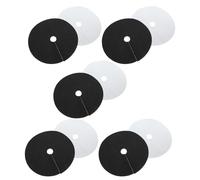 POPETPOP Tappetini Protettivi per Alberi 20 Pezzi, Telo da Giardinaggio Non Tessuto Biodegradabile, Blocchi di Pacciamatura Rotondi Controllo Erbacce per Orto e Frutteto, Resistente