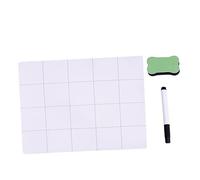 POPETPOP Tappetino Magnetico per Piccole Parti Smartphone 3 Pezzi Penna e Gomma, Supporto Lavoro Riparazione Device, Griglia Organizzativa 25x20 Cm Antivvento per Viti e Componenti Elettronici