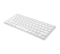 POPETPOP Tastiera Wireless Ebraica Silenziosa Bianca, Tastiera Compatta Portatile Layout Ergonomico, per Computer Desktop e Laptop in Ambienti Multimediali