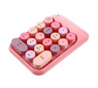 POPETPOP Tastierino Numerico Wireless 2.4g Rosa Portatile 18 Tasti Indipendenti ad Alta Velocità per Notebook e Moduli Finanziari