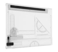 POPETPOP Tavola da Disegno A4 Leggera e Portatile con Scale Precise | Set per Architettura e Schizzi, Plastico Robusto, Include Strumenti e Righelli, Uso All'aperto