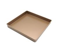 POPETPOP Teglia Quadrata per Pizza e Dolci Teglia Carbonio per Cottura Uniforme Resistente alle Alte Temperature Facile da Pulare e Lavastoviglie Compatibile