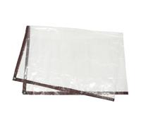 POPETPOP Telo Trasparente con Occhielli per Patio e Balcone | PE Rinforzato, Bordo Sigillato e Strato Uniforme, Vista Libera, Montaggio Facile, per Pioggia e Vento