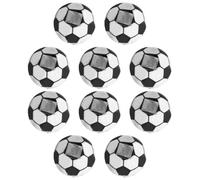 POPETPOP Temperamatite Portatile a Foro Singolo a Forma di Pallone da Calcio, Set da 10 Pezzi, Accessorio Leggero e Compatibile per Studenti, per Scuola e Ufficio