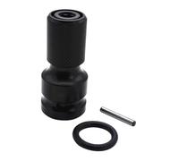 POPETPOP Testa di conversione telescopica Adattatore e riduttore dell'impatto e riduttore Driver di impatto Drill Chuck l'adattatore per trapano converte Impact Driver Chuck Nero
