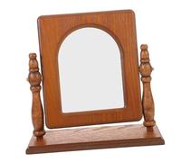 POPETPOP Toeletta in Legno Vintage Tavolo Per Rasatura e Cornice in Legno e Soggiorno Design Portatile e Autonomo