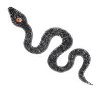 POPETPOP Toppa Serpente con Strass Termoadesiva per Abbigliamento Borse e Accessori DIY Patch Applique Moda Zodiacale per Giacche e Vestiti