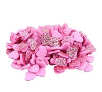 POPETPOP Toppe Pratiche Paillettes a Forma di Cuore 1,5 Cm Rosa, 200 Pezzi per Decorazioni Fai da Te, Gioielli Artigianali e Ornamenti Moda per Abbigliamento e Scarpe