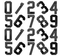 POPETPOP Toppe Termoadesive Nere per Maglie da Calcio e Basket, 20 Pezzi in Plastica, Pratiche ed Eleganti per Abbigliamento Sportivo Personalizzato