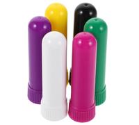 POPETPOP Tubi Vuoti per Diffusore di Oli Essenziali 6 Pezzi in Plastica Ricaricabile Stoppini, Accessori per Bastoncini Aromatici Nasali per Migliorare Energia e Rilassamento a Casa